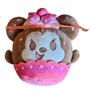 Large 16" Disney Minnie Mouse Strawberry Cupcake Scented‎ Plush Baked Treats